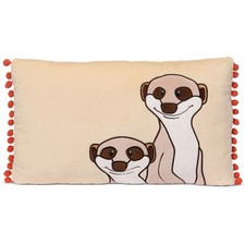 NICI Kissen mit den fröhlichen Erdmännchen 48747 - NICI Kuschelkissen 43x25cm