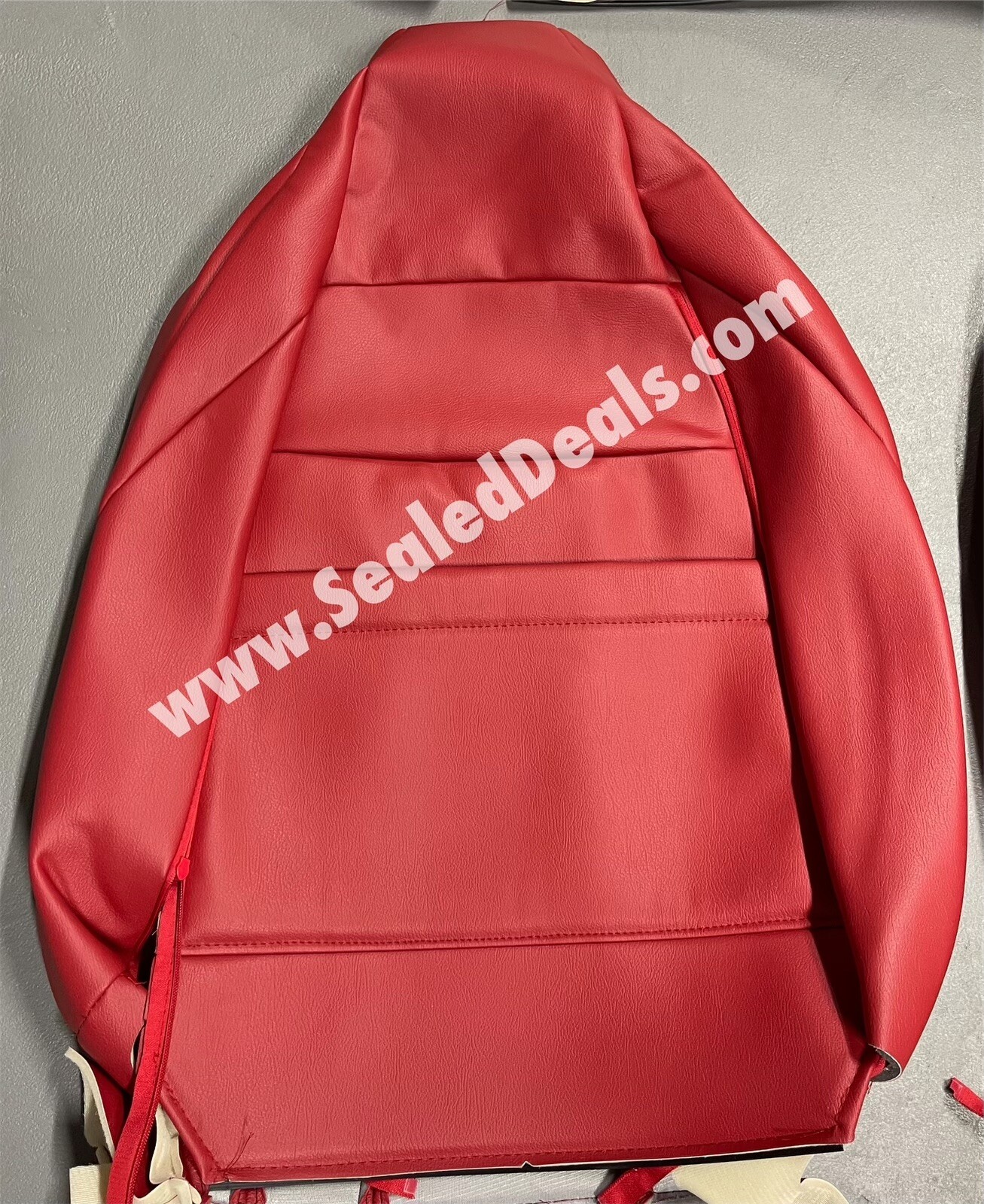 Custom Red Leather Seat Covers for 10th Gen Honda Civic Coupe Si 2017