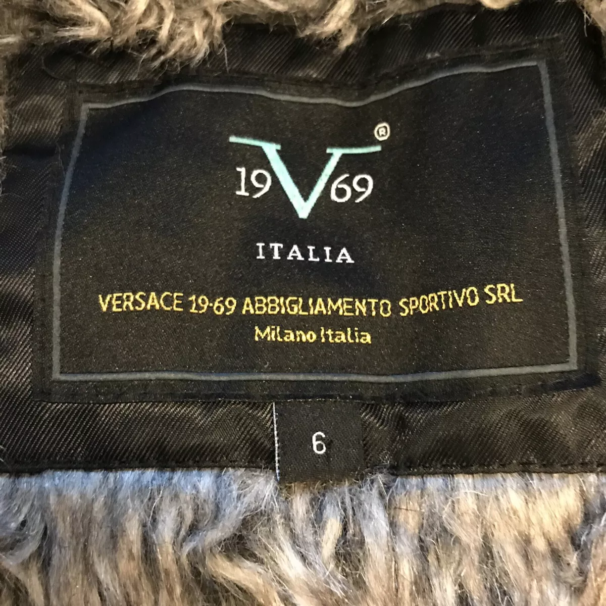 Versace 1969 Boys COAT 6 Down Winter Puffer Jacket Hooded Black Green Italia  V 6