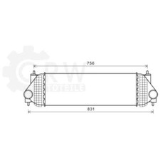 Ladeluftkühler für Suzuki Grand Vitara II JT 1.9 DDiS 598x198