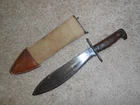 WW1 Bolo Fighting Knife US MOD 1917,  1918 Military w/Scabbard