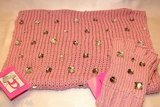 NEW BETSEY JOHNSON Rose Family Jewels Snood Infinity Scarf  Fingerless Gloves