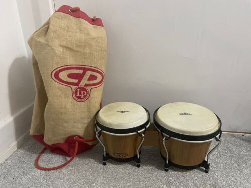 CP LP Latin Percussion Bongos With Sack Carry Bag - Afbeelding 1 van 8