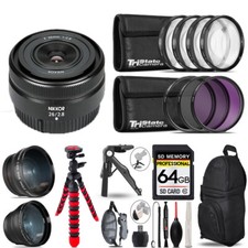 Nikon NIKKOR Z 26mm f/2.8 Lens- 3 Lens Kit Tripod Backpack - 64GB Kit