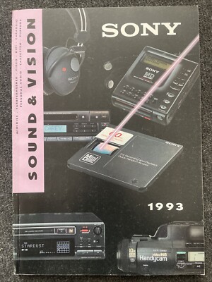 SONY KATALOG Sound & Vision Car AUDIO Hifi Video 1993 178 Seiten   Rarität