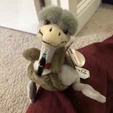 Coca Cola International Beanie MASHA the Ostrich 1998 1999 Tag EUC