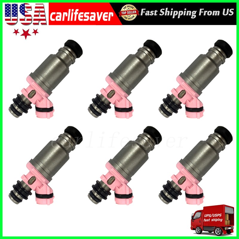 6X For Denso Fuel Injectors For Toyota Land Cruiser Lexus LX450 4.5L 23250-74080