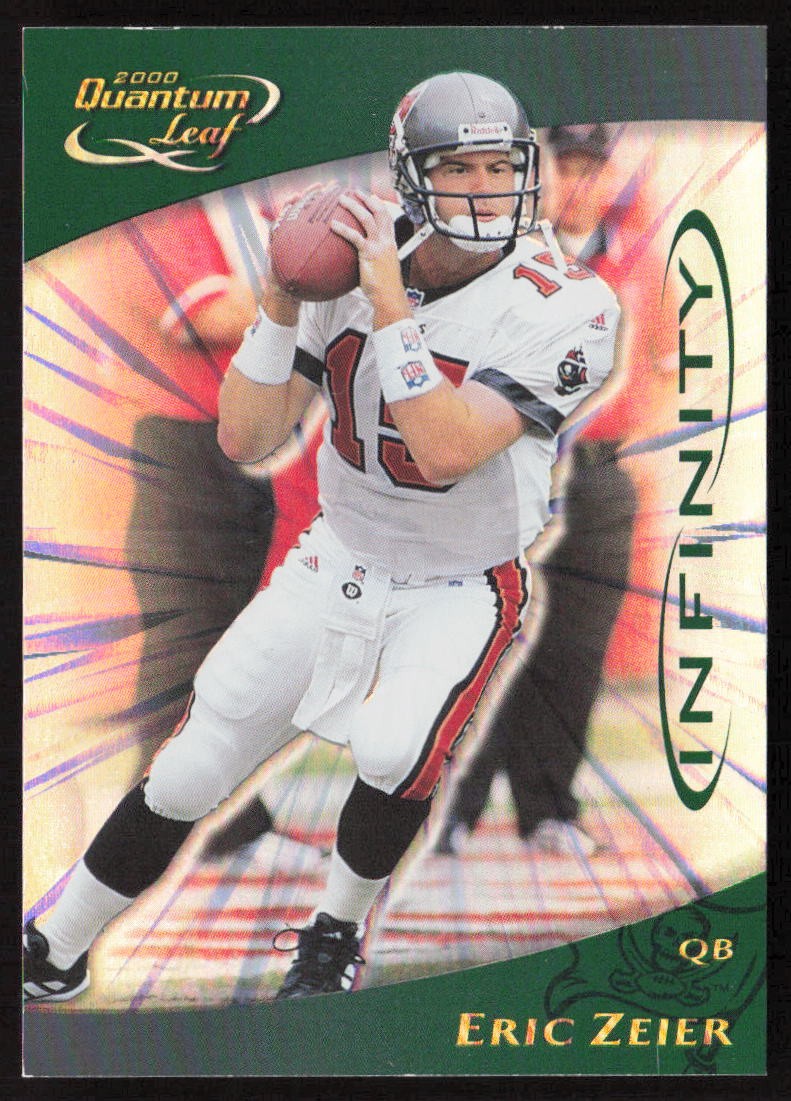 2000 Quantum Leaf Infinity Green #/50 Eric Zeier #279 Tampa Bay Buccaneers