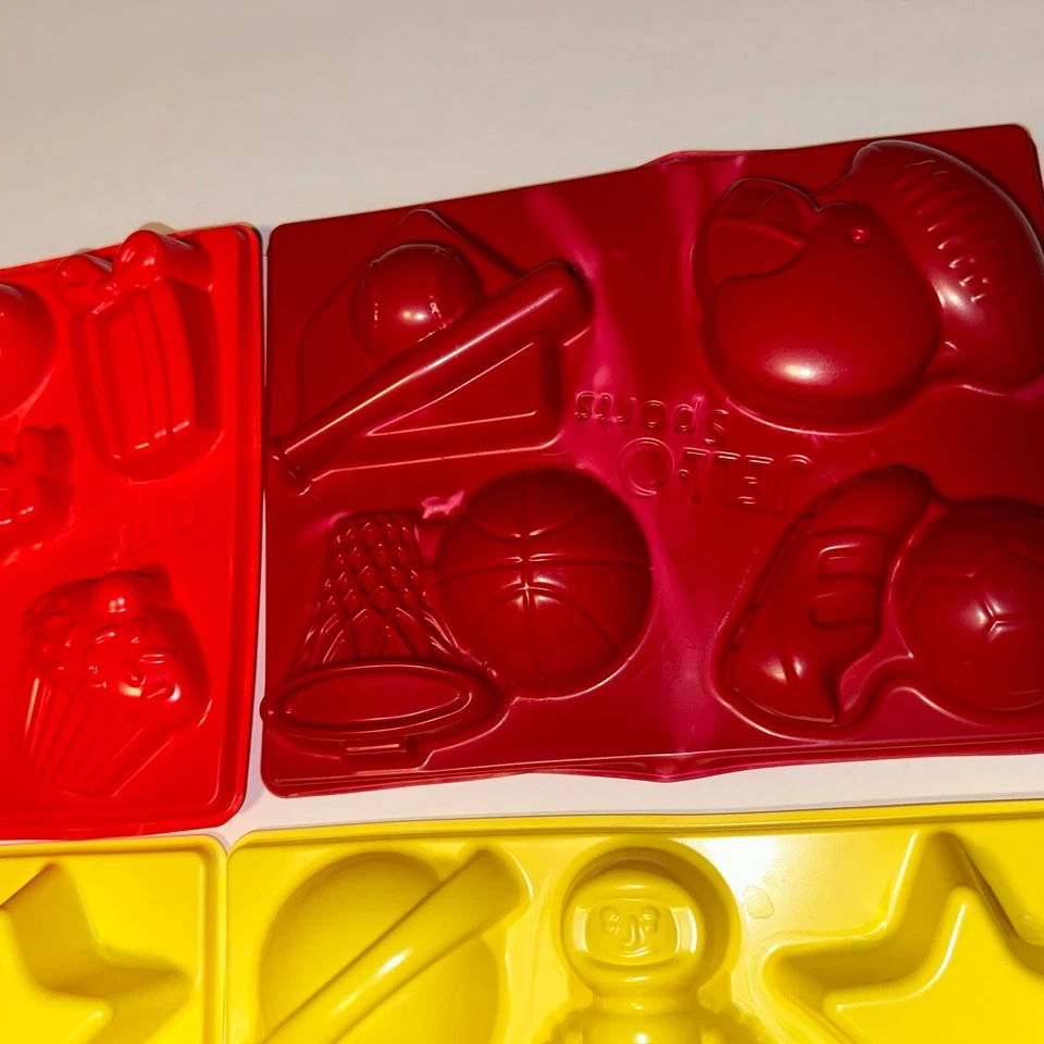 Jell-O Jiggler plastic molds Lot Of 4 Birthday, Sports And 2 Space Theme - Image 4 of 4