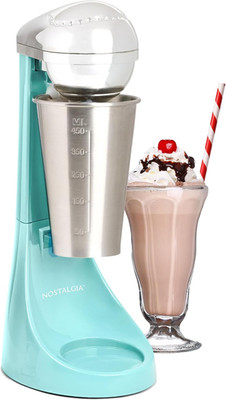 Two-Speed Electric Milkshake Maker and Drink Mixer, Includes 16-Ounce Stainless