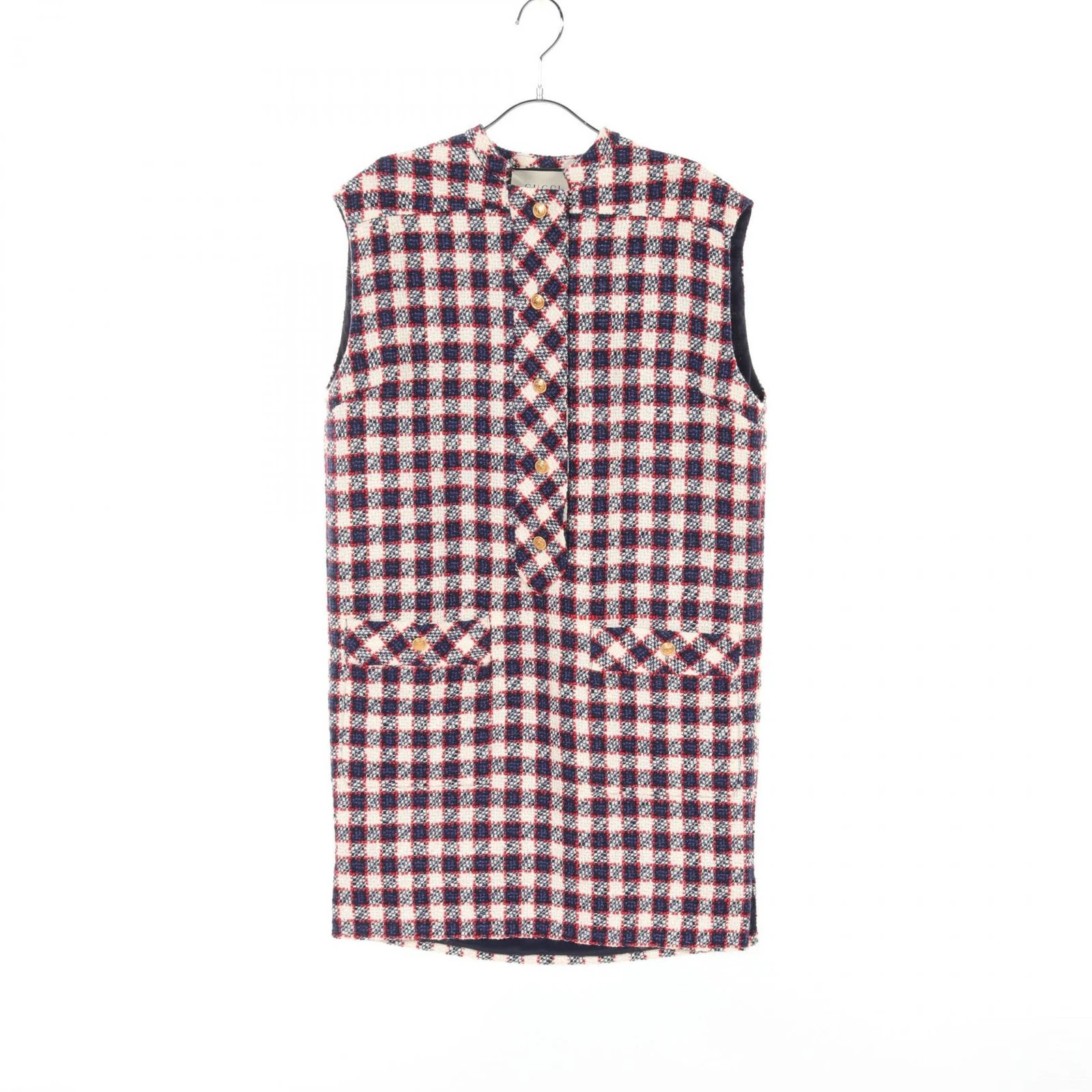 Gucci abito top lana blu navy 584856 r10_0711