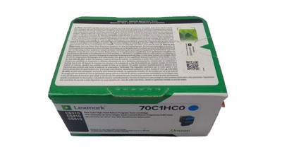 Original Lexmark 70C1HC0 Cyan Toner. New Sealed Box, We Ship Fast!