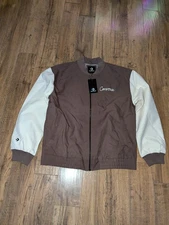 Converse Chain Stitch Woven Jacket Size Medium Earthy Brown