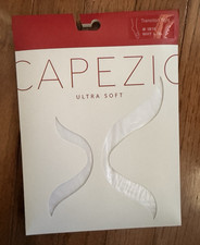 Capezio Ultra Soft Transition Tights Women  s L/XL White Solid 1816