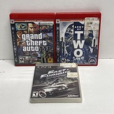 Grand Theft Auto IV Army of Two Fast & Furious 3 PS3 Game Lot PlayStation 3