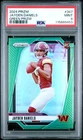 2024 Panini Prizm #347 Jayden Daniels Green Prizm PSA 9