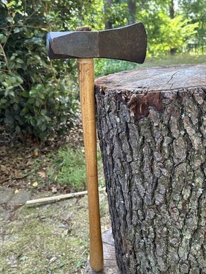 Vintage Unbranded 6 Pound Wood Splitting Maul/Axe Head w/ Short Handle