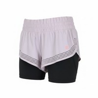 SWEATY BETTY Aerial 2in1 Women Shorts S Purple Stretch Layered Activewear Gym *