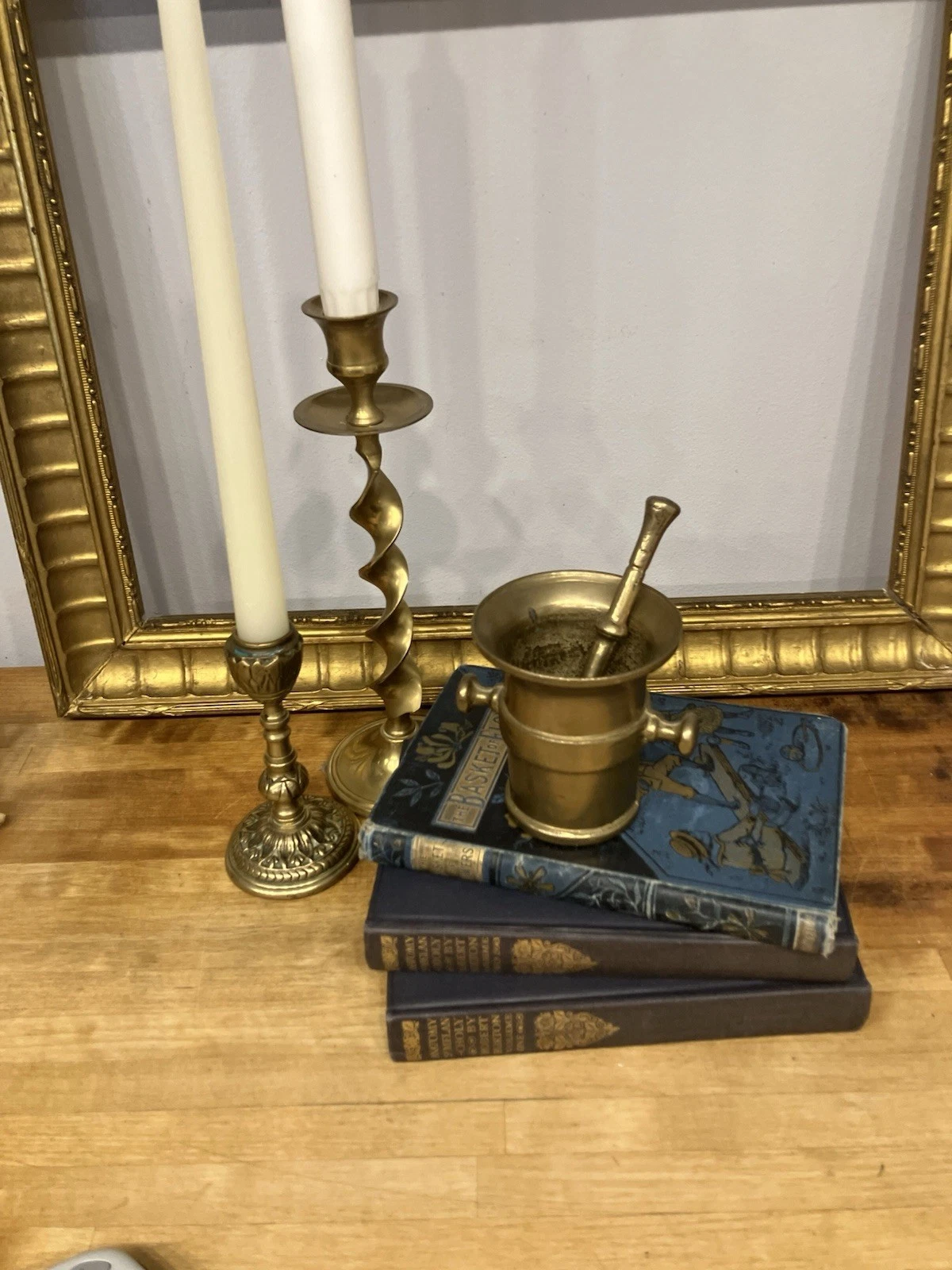 Brass Pestle Mortar Set Vintage Small Equipment Set for Home Decoration
Opens in a new window or tab