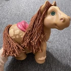 Vtg Large 1992 Cabbage Patch Crimp N Curl Pony Hasbro Horse CPK Toy Green Eyes