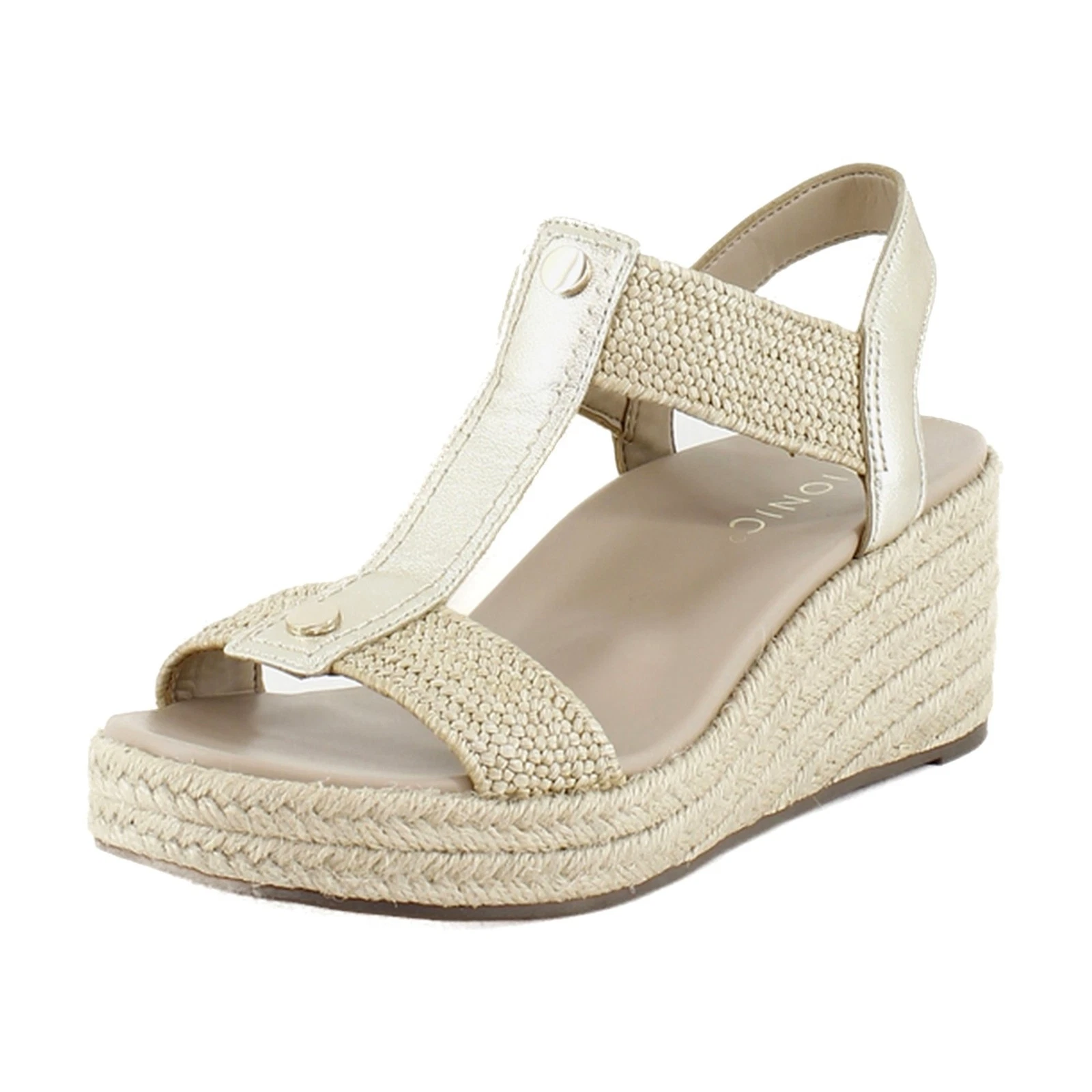 Vionic Calera Womens Sandals Gold Metallic Leather