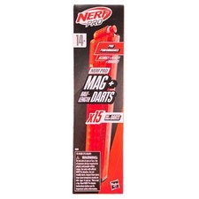 Nerf Pro Mag Plus Half-Length Dart Magazine Refill 15 Darts New