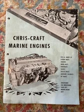 Chris Craft Marine Engines Sales Brochure Catalog 1957 Original 