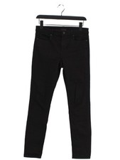 Uniqlo Women's Jeans W 26 in Black Cotton with Elastane, Polyester Skinny