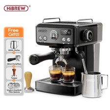Cafetière expresso HiBREW H10A, 20 bars, semi-automatique porte-filtre 58mm UE