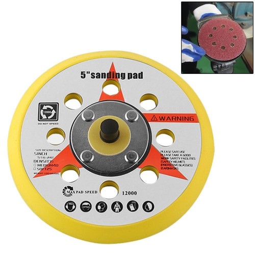 5 8holes Sander Backing Pad Polisher Sponge Sanding Disc-5/16 UNF Male Thread - Picture 19 of 19