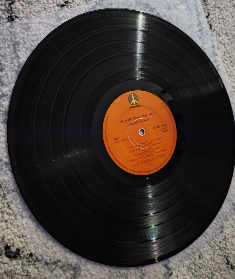 Kris Kristofferson- The Silver Tongued Devil And I VINYL LP (1971) U.K Pressing Foto 3 de 4
