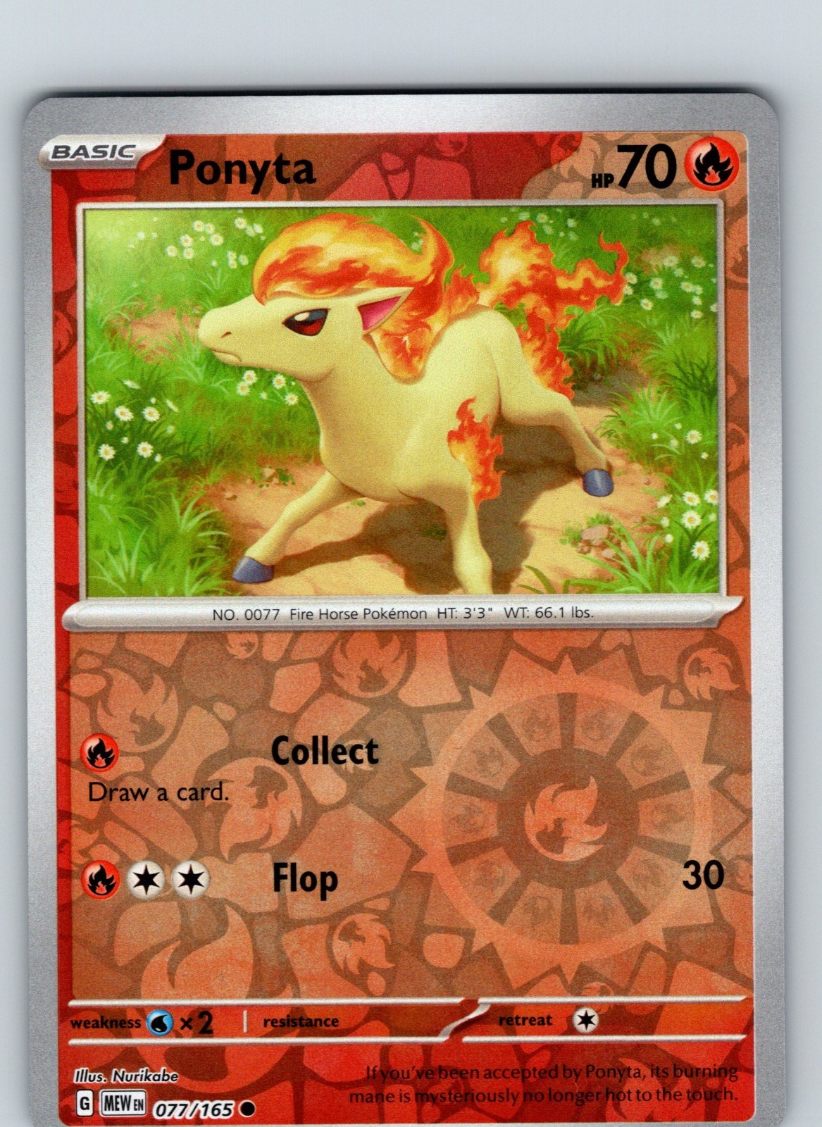 Ponyta 77/165 2023 SV 151 Reverse Holo Common