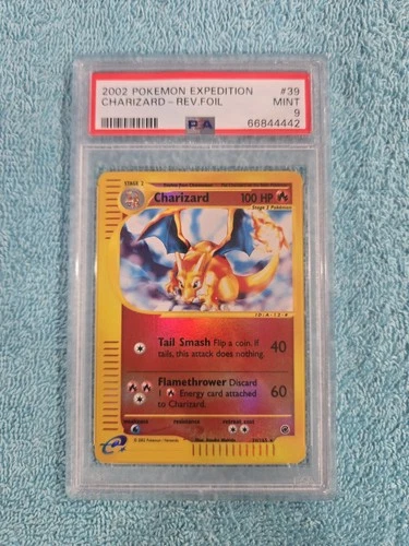 2002 Pokemon Charizard Expedition Reverse Foil #39 PSA 9 Mint LOW POP LOW PRICE$