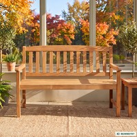 Gartenbank 2-Sitzer Akazienholz – 120X61X89 Cm – Rotbraune Holzbank – Gartenbank