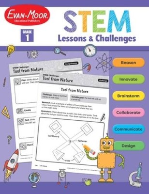 Stem Lessons and Challenges, Grade 1 - Paperback By Evan-Moor - GOOD