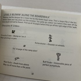 Skate Or Die 2 Nes Nintendo Instruction Manual Electronic Arts Nes-E4-USA*