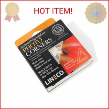 Lineco Infinity 0.625" Clear Acid-Free Archival Photo Corners Self Adhesive, Pre