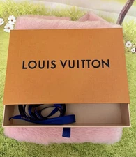 Louis Vuitton Box & Ribbon 8x5x1.75 Excellent! Holds Mini Pochette Accessoires