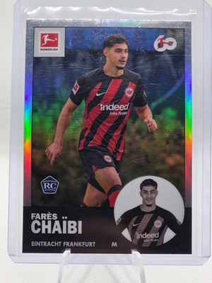 Fares Chaibi 2023-24 Topps Chrome Bundesliga Silver Refractor #Tan-17