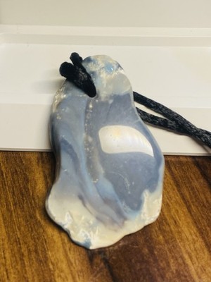 Austra Opal Nugget rough Pendant Big Holl 65X38X6 MM  1 Piece for jewelry making