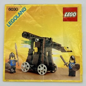 LEGO 6030 Catapult 1984 Castle Black Falcons Black Knights Catapult complete