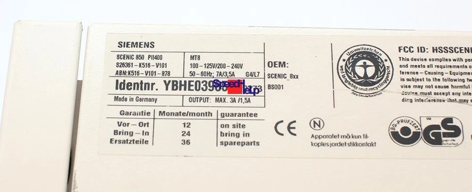 2X ISA Slot Computer Siemens Scenic 850 PII400 D1107 PC Parallel Pentium II 400 - Image 3 of 4