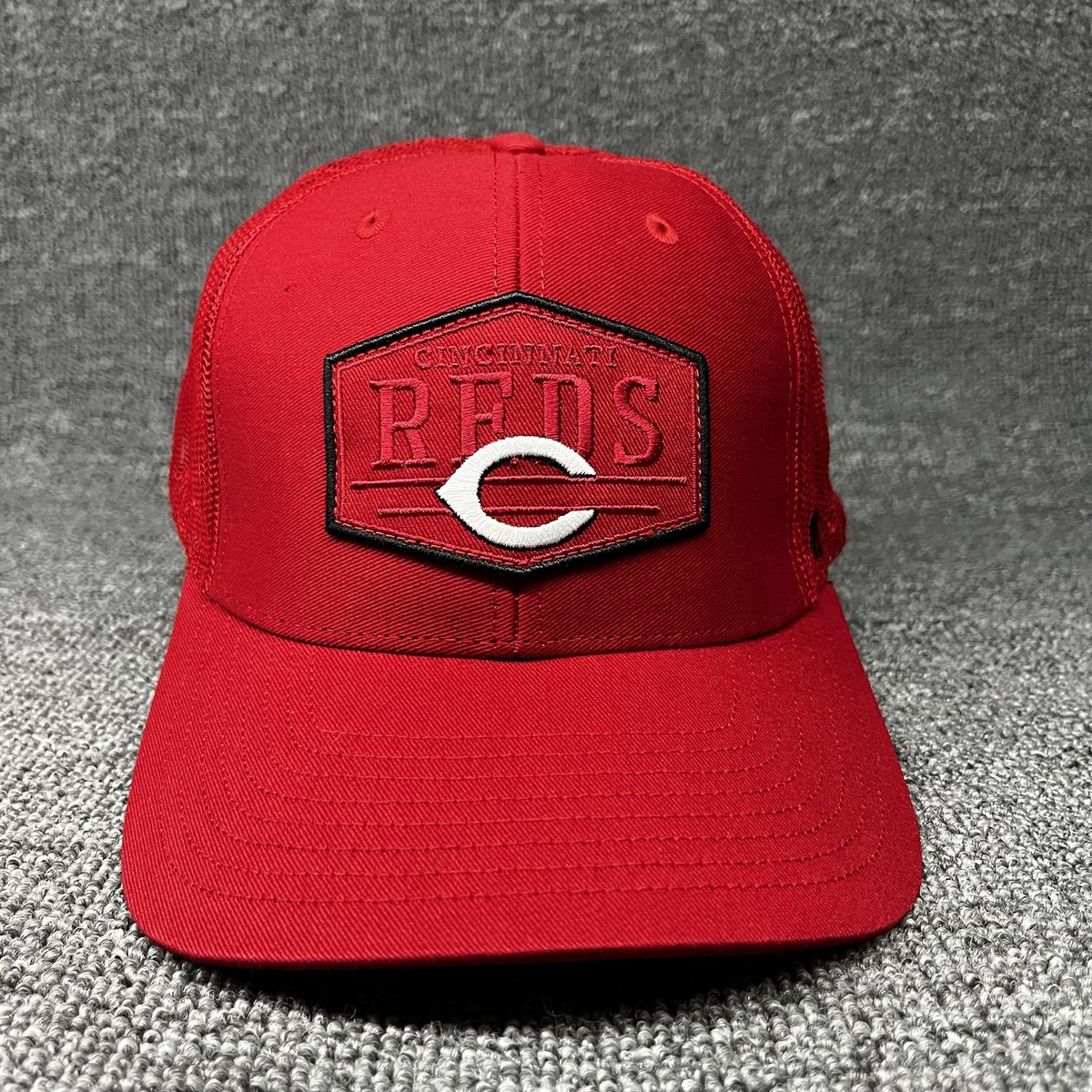 Cincinnati Reds '47 Retro Region Patch Trucker Hat Red MLB Snapback Cap
