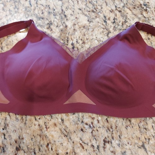 HONEYLOVE CrossOver Bra Size M Purple Wireless AdjStraps Medium Removable Pads - Picture 18 of 18