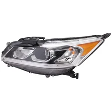 Driver Side Headlight For Honda Accord 2016-2017 EX EX-L Sedan Halogen LED DRL