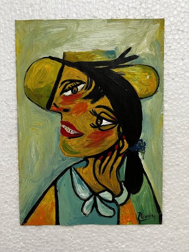 Pablo Picasso - Amazing Oil Painting - Signed - Stamped - A1 - Cubism style