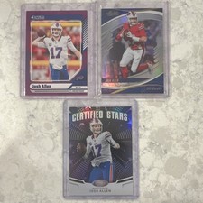 JOSH ALLEN PANINI DONRUSS PRESS PROOF PURPLE/ABSOLUTE/CERTIFIED STARS LOT BILLS