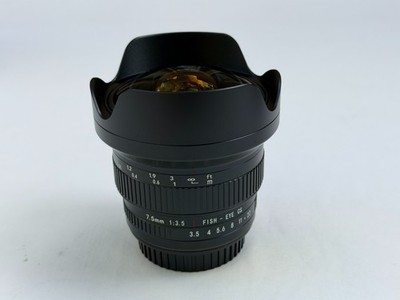 7Artisans 7.5mm f/3.5 Fisheye Lens for Canon EF Mount (APS-C)   205° Ultra Wide