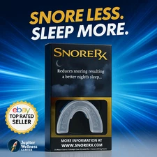100% AUTHENTIC SnoreRx Custom Fit Adjustable Mouthguard Reduces Snoring