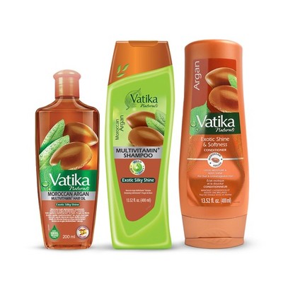 Vatika Naturals Argan Shampoo & Conditioner Combo   Deeply Nourishing Haircar...